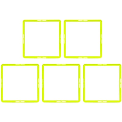 5 Stuks Agility Training Ringen Multifunctionele Vierhoekige Fysieke Snelheid Training Ringen voor yellow