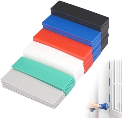 Kunststof Onderlegplaten voor Tegels - 60 stuks Nivelleringsplaten (1-6 mm)