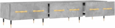 Tv-meubel 150x36x30 cm bewerkt hout betongrijs