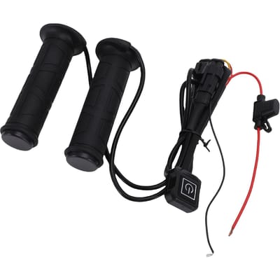 Elektrisch Verwarmde Motorfiets Handvatten 3 Temperatuurstanden Snel Verwarmend Stuur Handvatverwarmer voor Winter ATV black