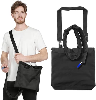 Dailygoods- Katheterzakhouder opvouwbaar - Urinezakhouder - Draagbare urinezak - Universeel voor mannen/vrouwen/kinderen - Hygiënisch en praktisch