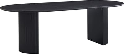 Eetkamertafel Odile Donkerbruin - MDF - Overig - 230x110cm - Hoogte 76 cm