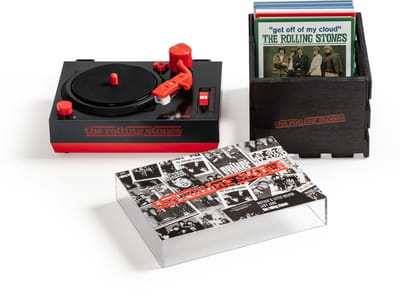 Crosley - The Rolling Stones - Mini Platenspeler - inclusief zes 3" singles met bewaarkrat.