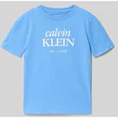 Calvin Klein Boys Logo Short Sleeve T-shirt Provence Maat: 16 | T-Shirts Outlet | Unisex | Blauw
