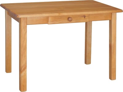 Eettafel met lade - Keukentafel Hout - Gezellig Tafelen - Handgemaakt Massief - 90 x 50 cm - Elzenhout