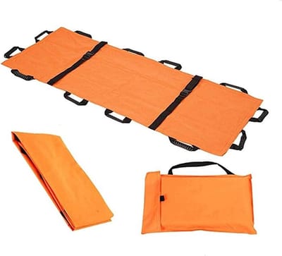 Zachte Brancard - Draagdoek Transferdeken - Hulpverlening Transport - 12 Handgrepen - 159 kg capaciteit - Grijs