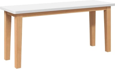 Houten Bank - Zitbank Stoel - Extra Zitplaatsen - Massief Rubberwood - 90 cm - Stoffen