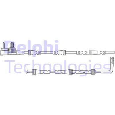 Waarschuwingscontact, remblokslijtage DELPHI LZ0318