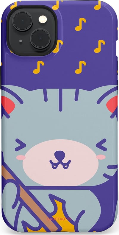 Casetastic Hoesje Geschikt voor Apple iPhone 15 Plus Magsafe - Stijlvolle Beschermende Duo-layer Case - Katten beat