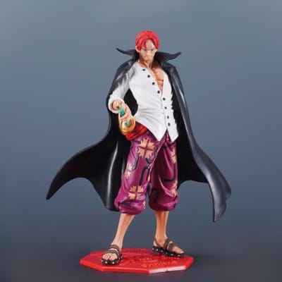 24,5 cm/9,65 inch Anime ONE PIECE Model Shanks Actiefiguren PVC Beeld Set Model Speelgoed Cadeaus Hoogwaardig Ornament black