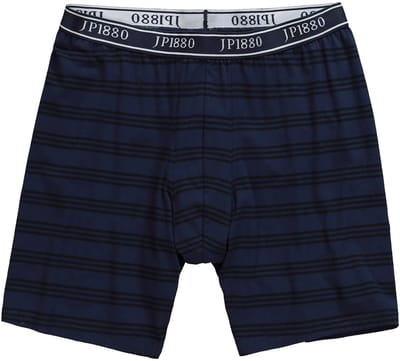 JP 1880 - Heren - Longpants FLEXNAMIC® OEKO-TEX onderbroek gestreept - Navy blauw - Maat L