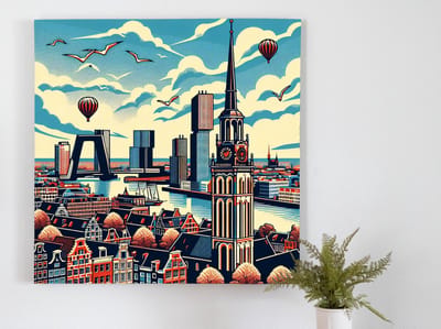 Kunstprint | Wanddecoratie | Dibond | 40 × 40 cm