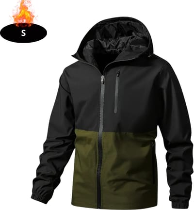 Livano Windjas Heren - Parka - Lente & Herfst - Jas - Volwassen - Windjack - Windbreaker - Outdoor - Legergroen - S
