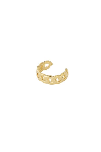 Bijoutheek Earcuff Platte Schakel Goud