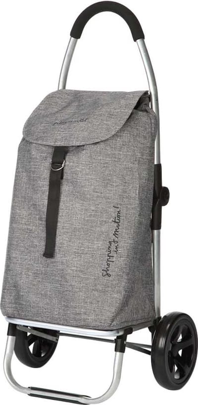 Playmarket Boodschappentrolley Go Two Stof 2 wielen - 37 L Inhoud - inklapbaar