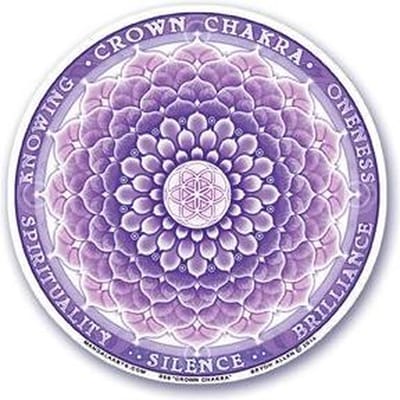 Raamsticker - 7e chakra - Kroonchakra - 10.5 cm