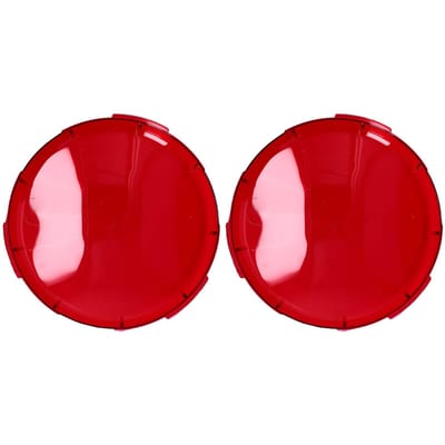 2 Stuks Zwembad Lenskap Plastic Rood Transparant Onderwaterlicht Lenskappen voor Spa Verlichting 19cm pink