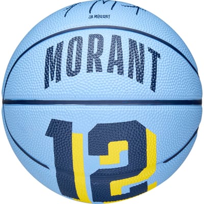 Wilson NBA Player Icon Mini Basketball Ja Morant Sz3 Basketbal Blauw