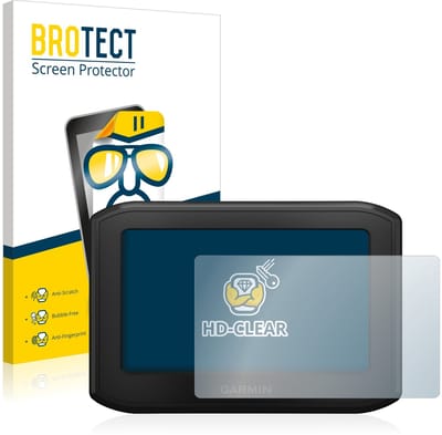 BROTECT - Screenprotector voor Garmin zumo 396 LMT-S - Folie Beschermfolie transparant 2 Stuks