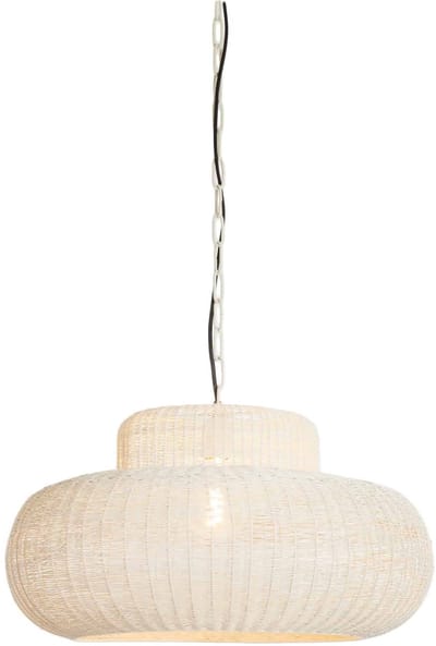 Light & Living Hanglamp Piedra - Wit - Ø59cm - Modern - Hanglampen Eetkamer, Slaapkamer, Woonkamer