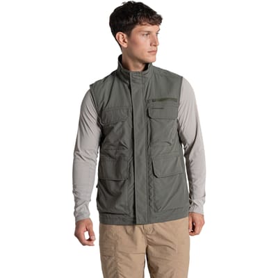 Craghoppers Heren Adventure V Nosilife Gilet (Donkere Salie)