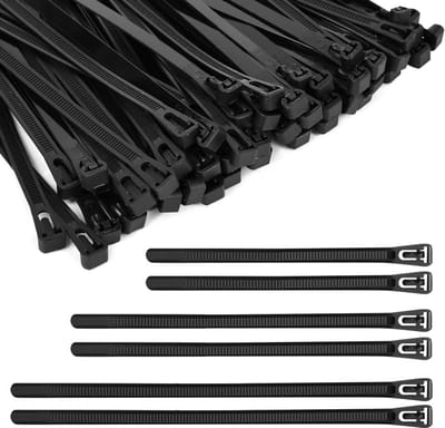Zwarte tape voor het bevestigen van stropdassen, kledingaccessoires en modetips - 30,7 x 20,3 cm