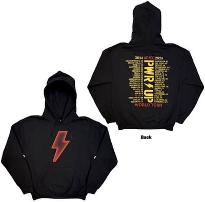 AC/DC - Lightning Bolt World Tour '24'25 Hoodie/trui - M - Zwart