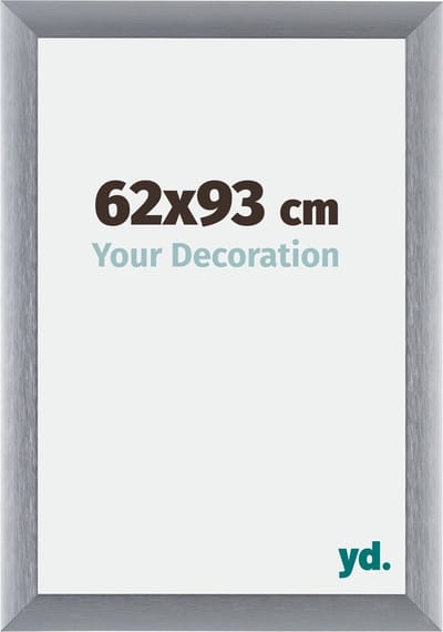 Your Decoration - Fotolijst 62x93 cm - Aluminium - Zilver Geborsteld - Tucson