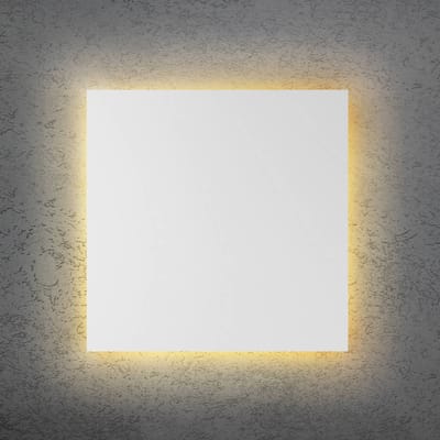 Escale LED wandlamp BLADE Q, wit, 44 x 44 cm, metaal, dimbaar