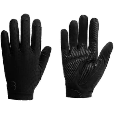 BBB Cycling Explorer Comfort Fietshandschoen Zomer – Schokabsorberende Fietshandschoen – Silicone Gripper – Zwart – Maat S – BBW-64
