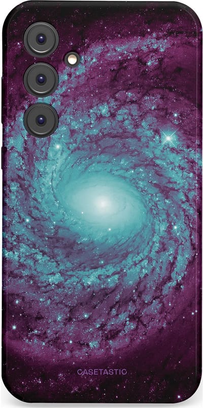 Casetastic Hoesje Geschikt voor Samsung A35 - Stijlvolle Beschermende Duo-layer Case - Nebula zonnestelsel