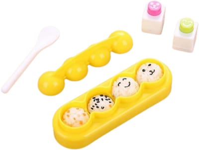 longziming -Rijstvorm Set - Onigiri Maker - Bento Gereedschap - Veilig BPA-vrij Materiaal - Leuk Cartoon Ontwerp - Duurzame Kunststof - Makkelijk Schoon Te Maken - 1 stuks