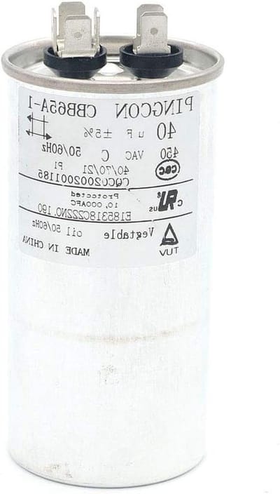 Condensator Motor - Startcondensator - Airco Reparatie - Polypropyleen Folie - 40uF 450VAC - Zilverkleurig