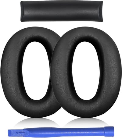 Vervangingsset voor Sony WH-1000XM2 Oorkussens en hoofdband | Comfortabele reparatie en vernieuwingsonderdelen voor over-ear hoofdtelefoon (zwart)