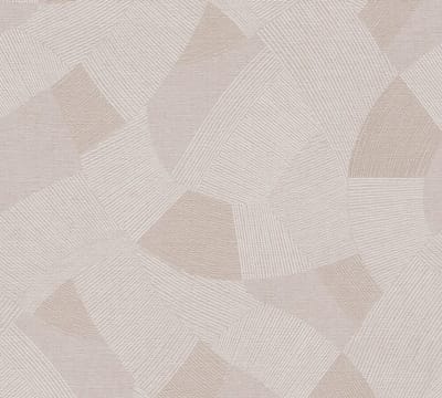 GEOMETRISCH PATROON BEHANG | Subtiel glanzend - Grijs Wit - A.S. Création Cuba II
