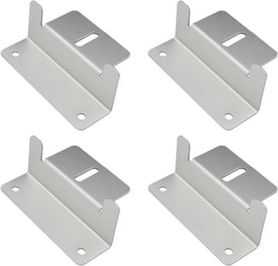 Zonnepaneel Bevestiging - Montageset Paneel - Paneel Monteren - Z-Vormig Ontwerp - 4 Stuks - Zilver