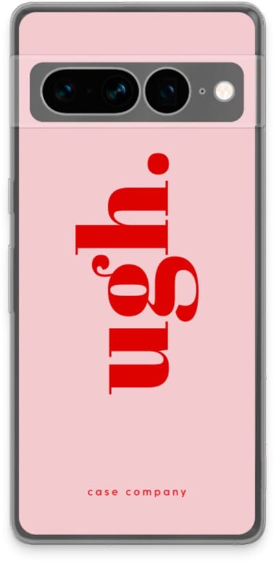Case Company® - Hoesje geschikt voor Google Pixel 7 Pro hoesje - Ugh - Soft Cover Telefoonhoesje - Bescherming aan alle Kanten en Schermrand