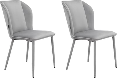 Wilma-Eetkamerstoel - 2 Pack - Grijs