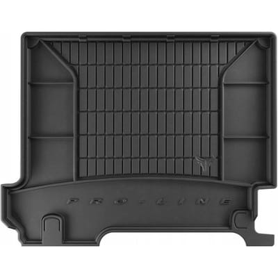 FROGUM Kofferbakmat - Rubber - Geschikt voor NISSAN NV200 (vanaf 2009) - 5-persoons - Organizer functie - Zwart