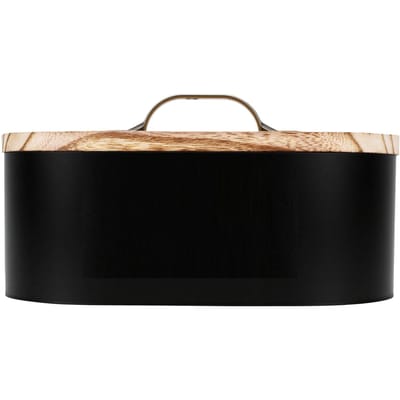 Porte-tampon Multi-usage Boîte de Rangement Vintage en Bois pour Tampons avec Couvercle pour Jouets Cosmétiques Noir noir