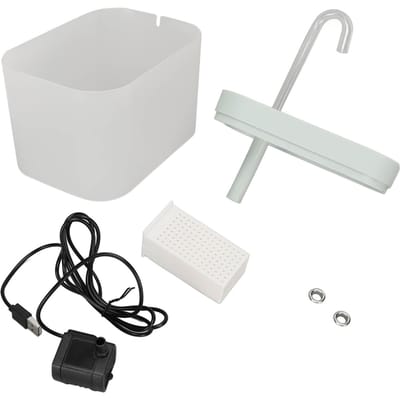 Fontaine à eau pour chat 1,5L Automatique Silencieuse Distributeur d'eau pour animal de compagnie pour Chat Chien white