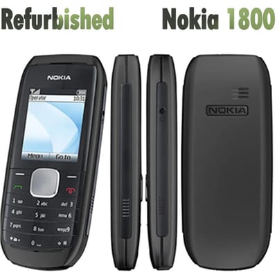 Gerenoveerde Nokia Originele Nokia 1800 mobiele telefoon Simple set zwart