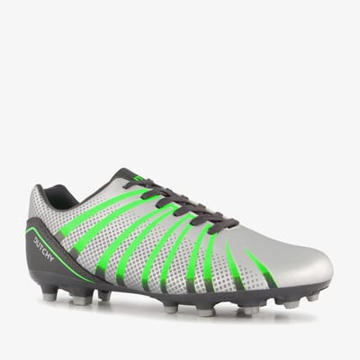 Dutchy heren FG voetbalschoenen zilver groen - Maat 40 - Uitneembare zool