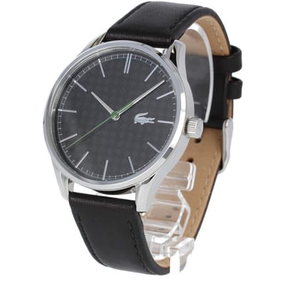 2011047 Montre Vienne Cuir Noir Jour LACOSTE/Lacoste Homme Père . black
