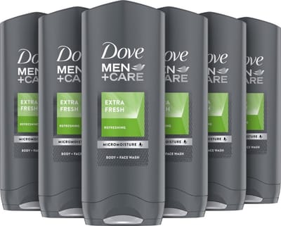 Dove Douchegel Men+Care Extra Fresh - 6x 250 ml - Voordeelverpakking