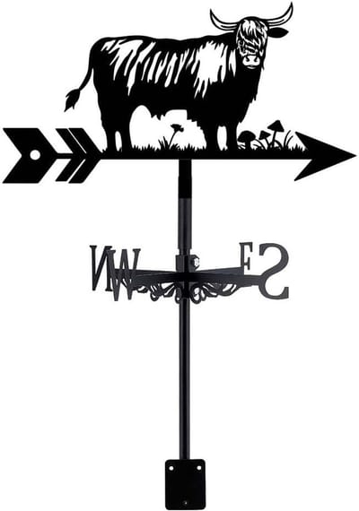 Windwijzer - smeedijzeren windwijzer - decoratief - weerbestendig - geschikt voor tuinen en daken-FXB38