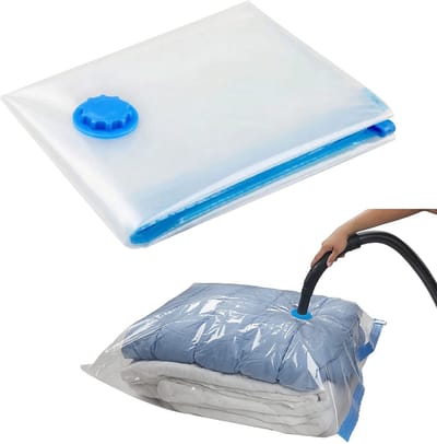 Vacuümzak - Ruimtebesparend - Opbergzak - Kledingzak - Compressie - Packing cubes - Reis zakken - Vacuum sealer bags - Storage bag - 50x70 cm - Stofvrij - Transparant - 1 stuk - Jonyx