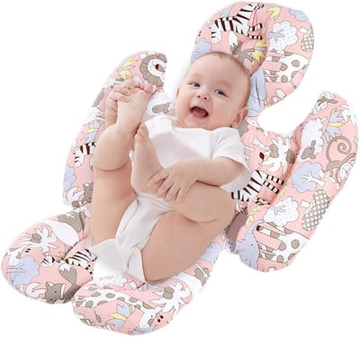 Baby Autozitje Inlegkussen met Hoofdsteun voor Pasgeborenen - Veilig en Comfortabel