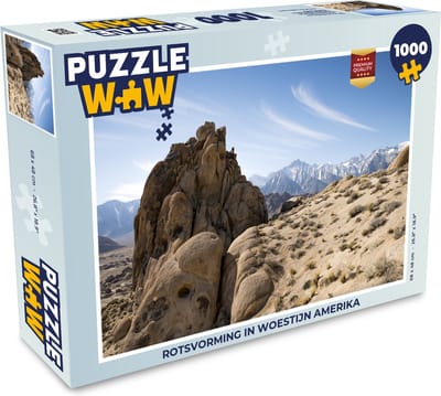 Puzzel Rotsvorming in woestijn Amerika - Legpuzzel - Puzzel 1000 stukjes volwassenen