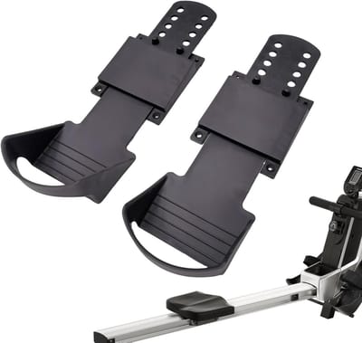 Roeimachine Pedalen - Fiets voetsteun - Indoor Fitness - Anti-slip textuur - 21.4 cm breed - Meerkleurig